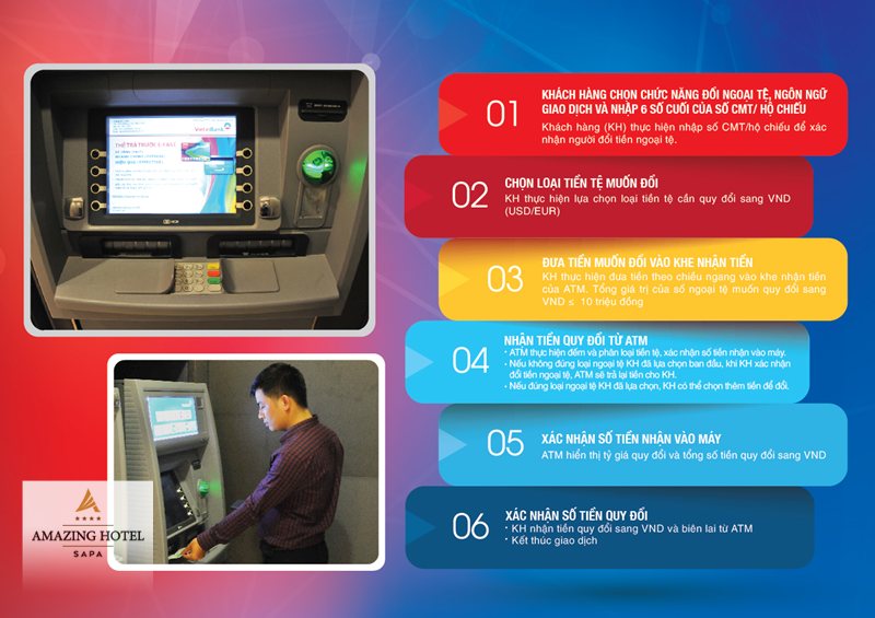 ATM và đổi tiền ở Sapa - Mang hai thẻ của hai ngân hàng khác nhau