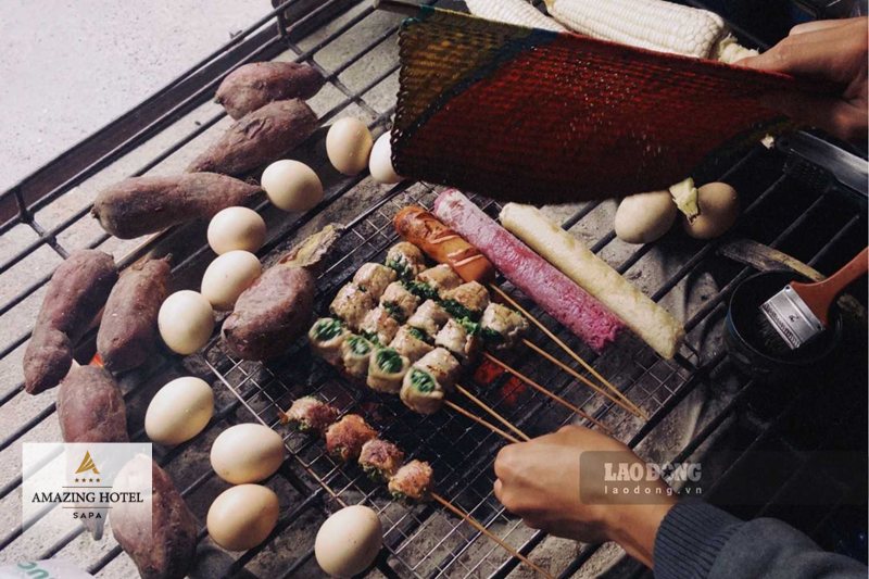 Cơm lam Sapa - Từ ngâm gạo tới lúc lên than