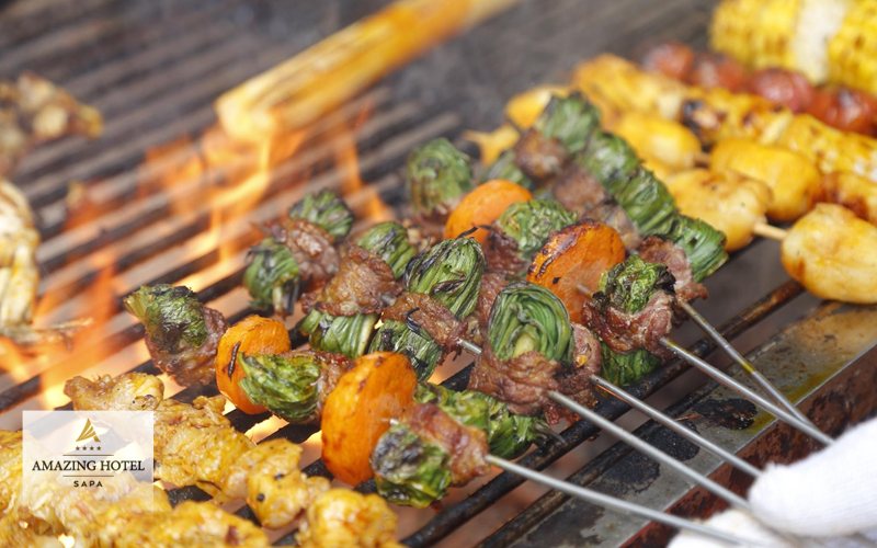 Đồ nướng Sapa - Cái lạnh làm một nửa công việc Đồ nướng Sapa - Cái lạnh làm một nửa công việc