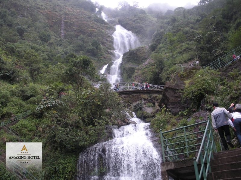 Thác Bạc Sapa - Đoạn bậc thang lên chân thác