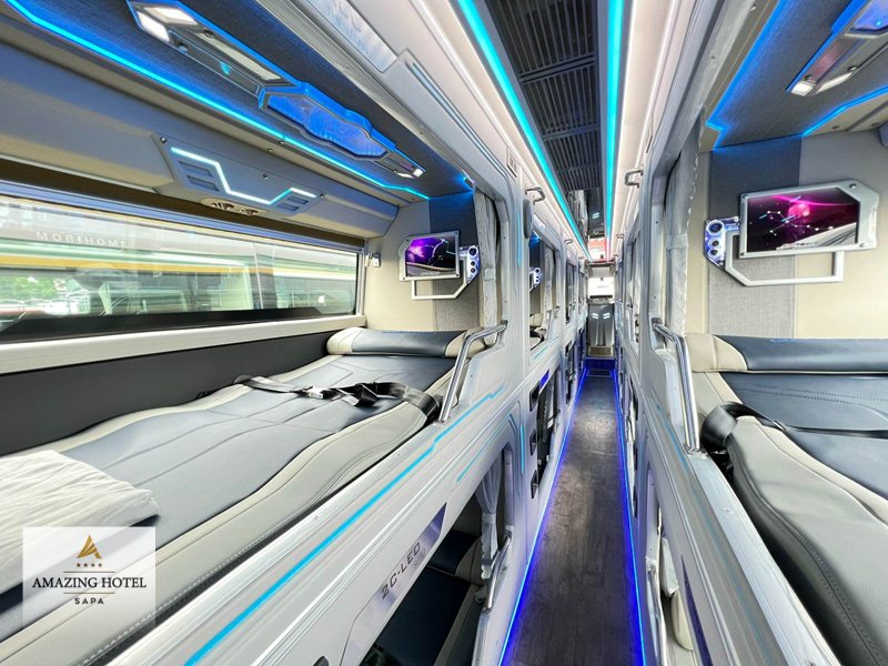 Xe giường nằm đi Sapa - Giường đôi và cabin đôi